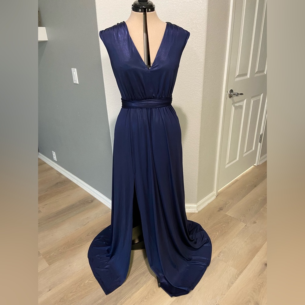 Dress the Population Deep Blue Krista Gown